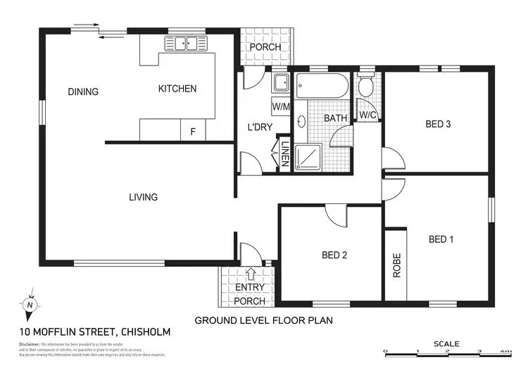 Floorplan of Homely house listing, 10 Mofflin Street, Chisholm ACT 2905