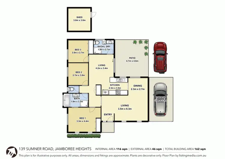 Floorplan of Homely house listing, 139 Sumners Rd, Jamboree Heights QLD 4074
