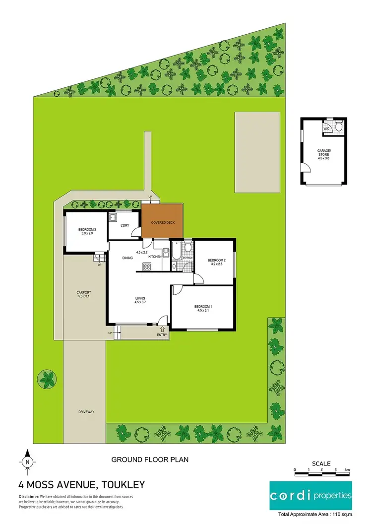 Floorplan of Homely house listing, 4 Moss Avenue, Toukley NSW 2263