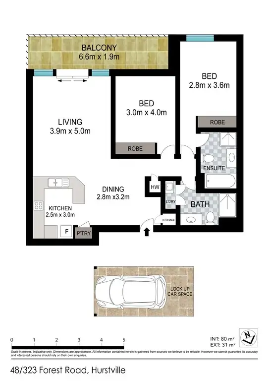 Floorplan of Homely apartment listing, 48/323 Forest Road, Hurstville NSW 2220