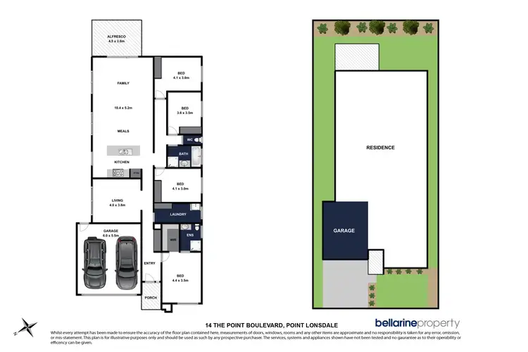 Floorplan of Homely house listing, 14 Point Boulevard, Point Lonsdale VIC 3225