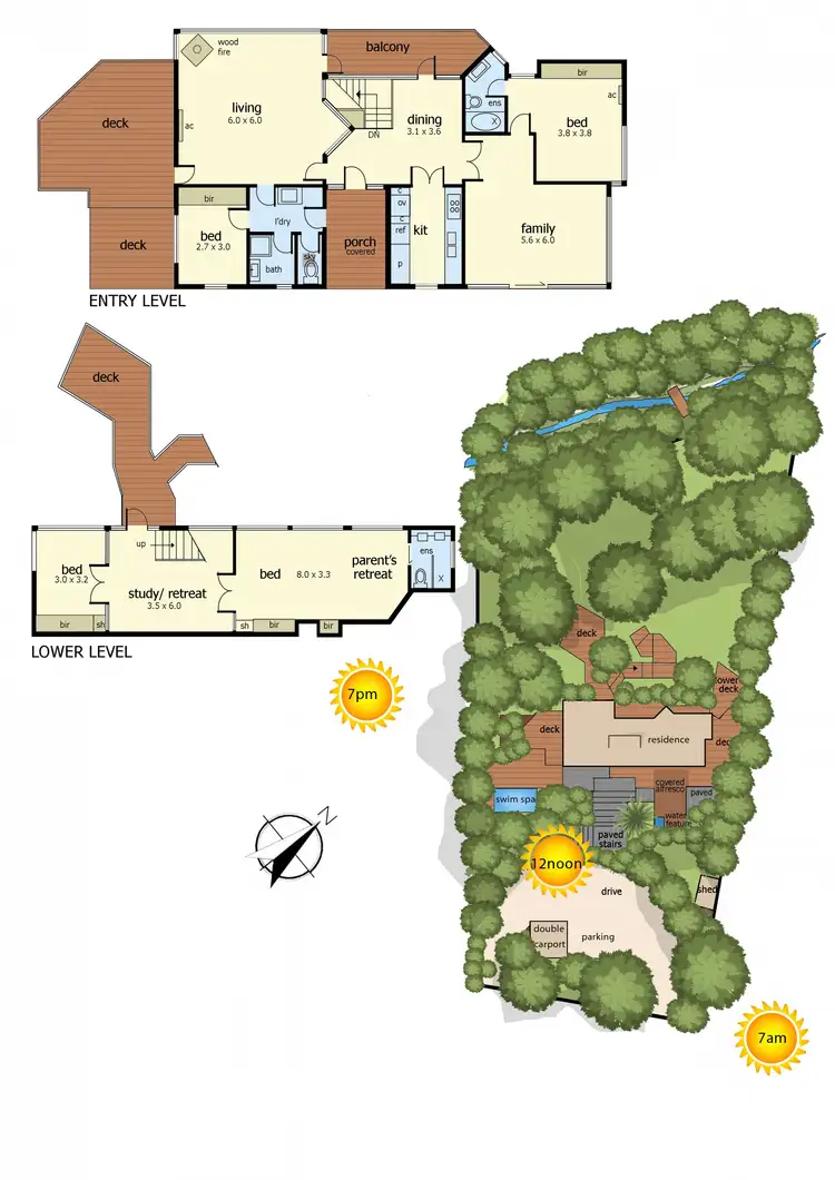 Floorplan of Homely house listing, 126 Baden Powell Drive, Mount Eliza VIC 3930