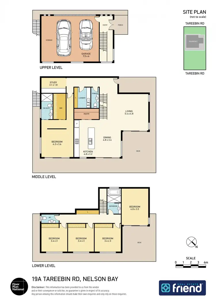 Floorplan of Homely land listing, 19A Tareebin Road, Nelson Bay NSW 2315