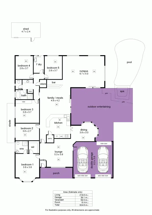 Floorplan of Homely house listing, 17 Heath Court, Gulfview Heights SA 5096