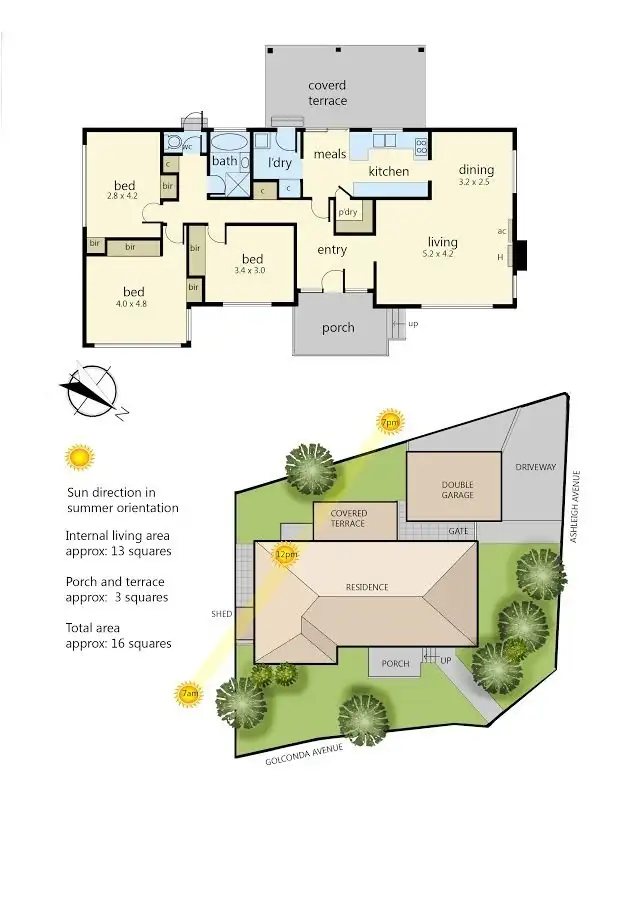 Floorplan of Homely house listing, 46 Ashleigh Avenue, Frankston VIC 3199
