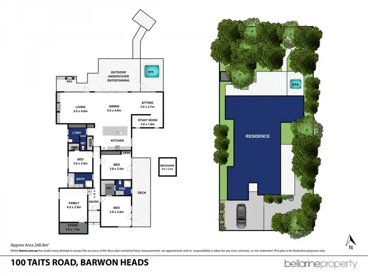 Floorplan of Homely house listing, 100 Taits Road, Barwon Heads VIC 3227