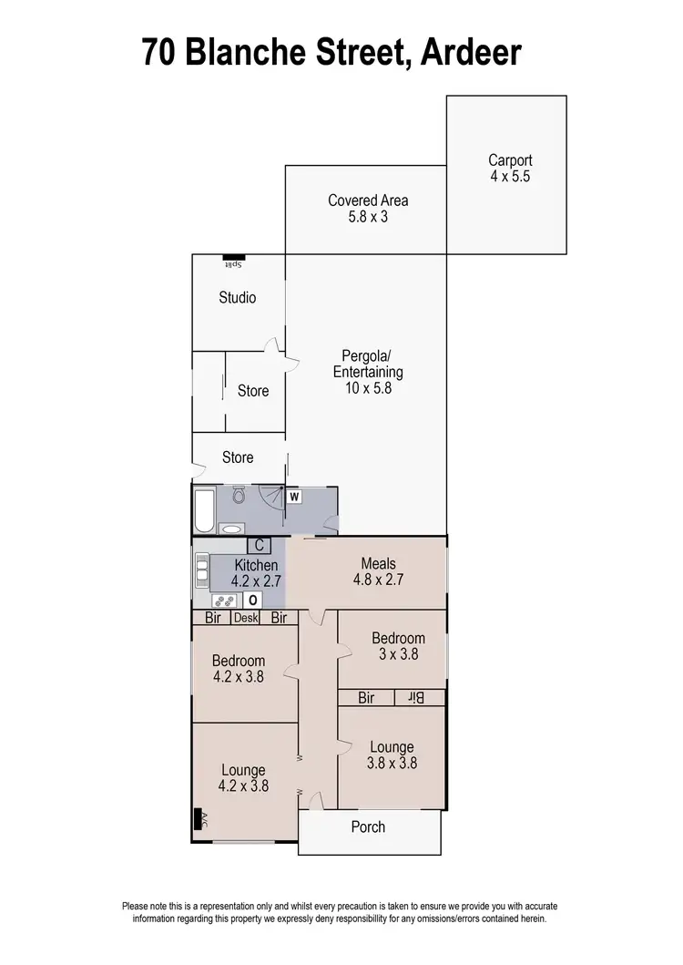Floorplan of Homely house listing, 70 Blanche Street, Ardeer VIC 3022