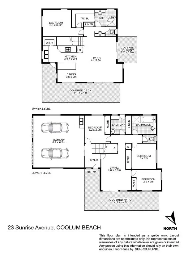 Floorplan of Homely house listing, 23 Sunrise Avenue, Coolum Beach QLD 4573