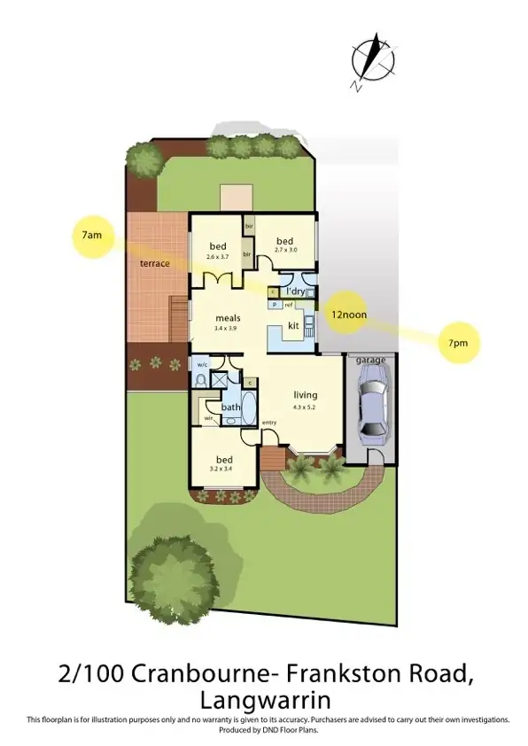 Floorplan of Homely unit listing, 2/100 Cranbourne-Frankston Road, Langwarrin VIC 3910