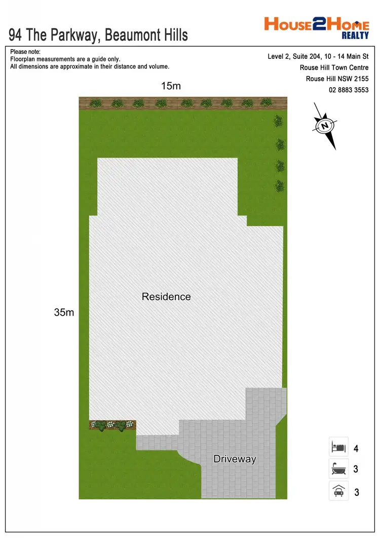 Floorplan of Homely house listing, 94 The Parkway, Beaumont Hills NSW 2155