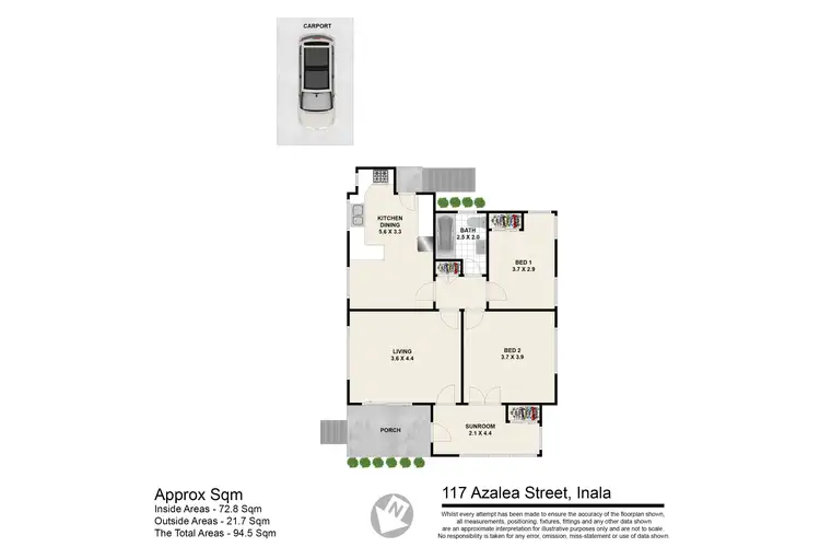 Floorplan of Homely house listing, 117 Azalea Street, Inala QLD 4077