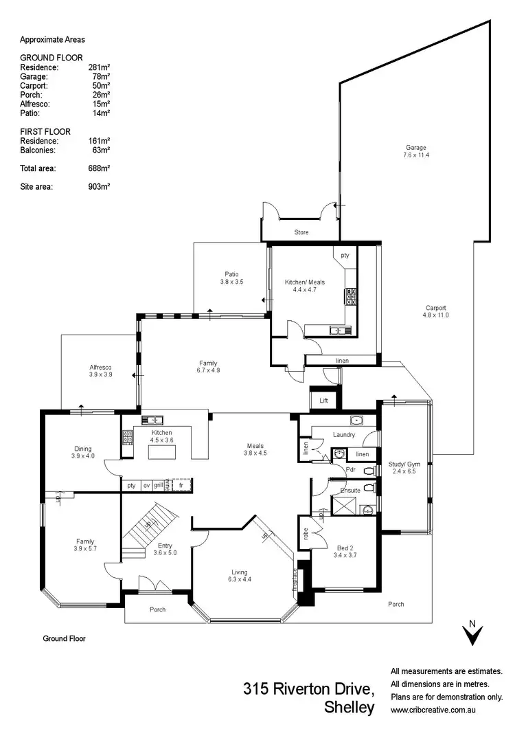 Floorplan of Homely house listing, 315 Riverton Drive N, Shelley WA 6148