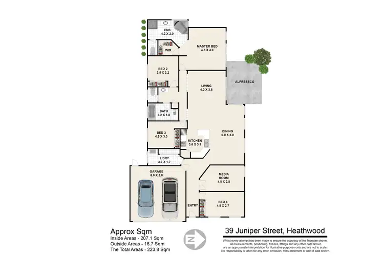 Floorplan of Homely house listing, 39 Juniper, Heathwood QLD 4110