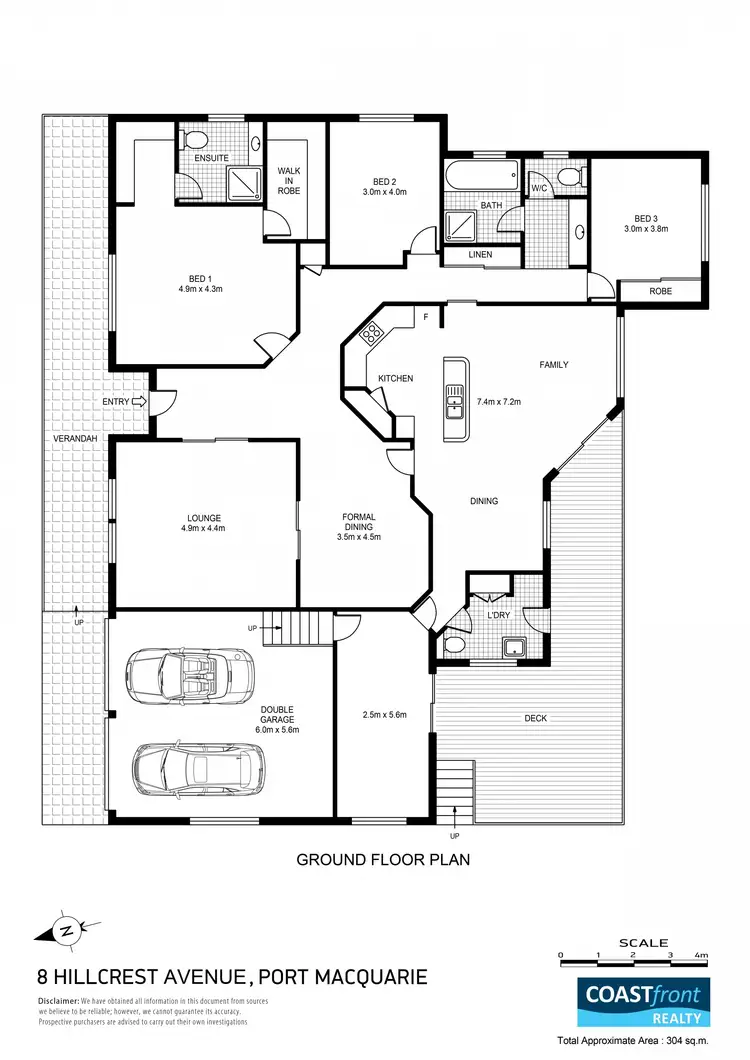 Floorplan of Homely house listing, 8 Hillcrest Avenue, Port Macquarie NSW 2444
