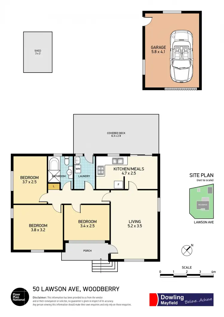 Floorplan of Homely house listing, 50 Lawson Ave, Woodberry NSW 2322