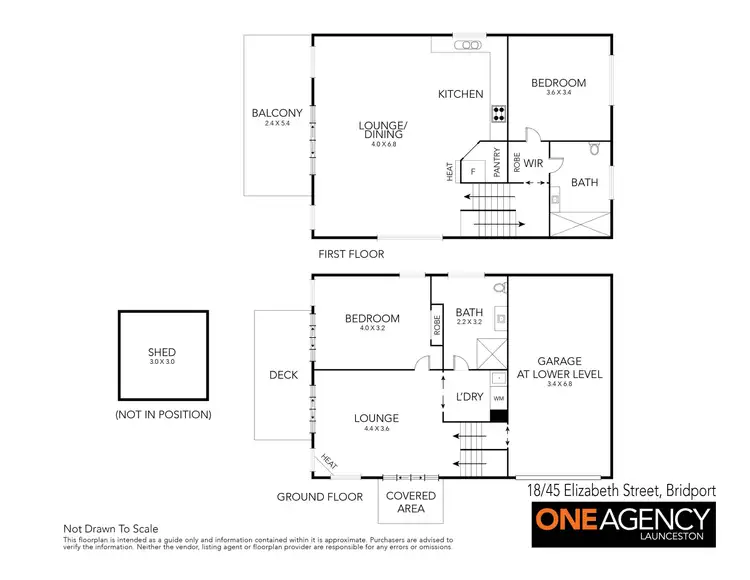 Floorplan of Homely house listing, 18/45 Elizabeth Street, Bridport TAS 7262