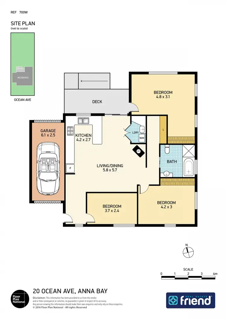 Floorplan of Homely house listing, 20 Ocean Avenue, Anna Bay NSW 2316