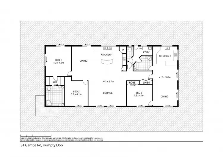 Floorplan of Homely house listing, 34 Gamba Road, Humpty Doo NT 836