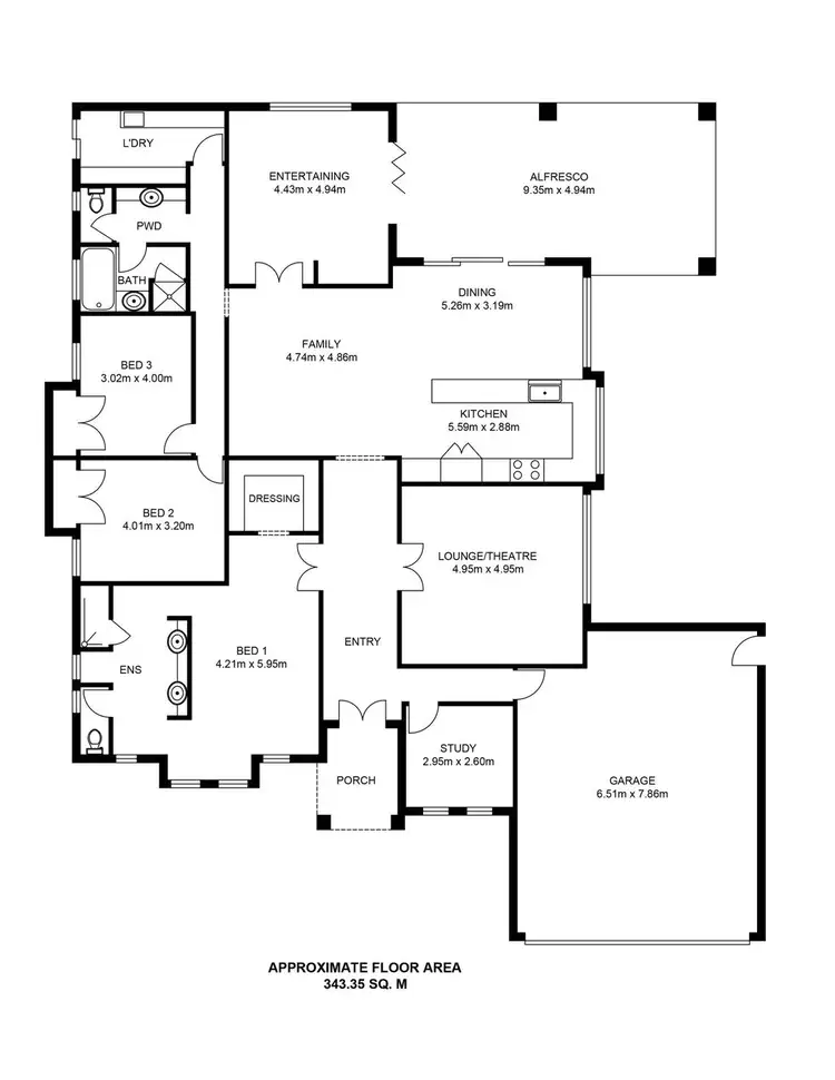 Floorplan of Homely house listing, 29 Zanzibar Loop, Aveley WA 6069