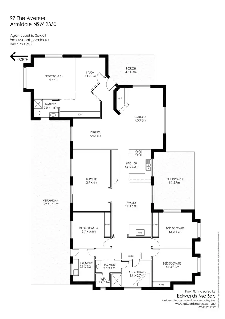 Floorplan of Homely house listing, 97 The Avenue, Armidale NSW 2350