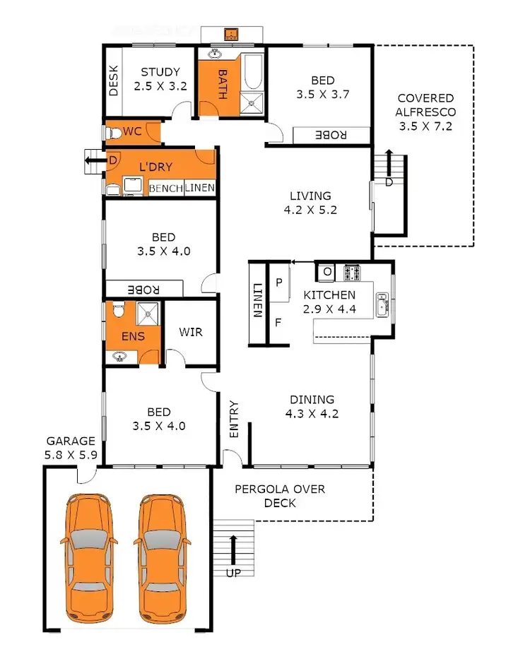 Floorplan of Homely house listing, 16 Bungalalli Avenue, Clifton Springs VIC 3222