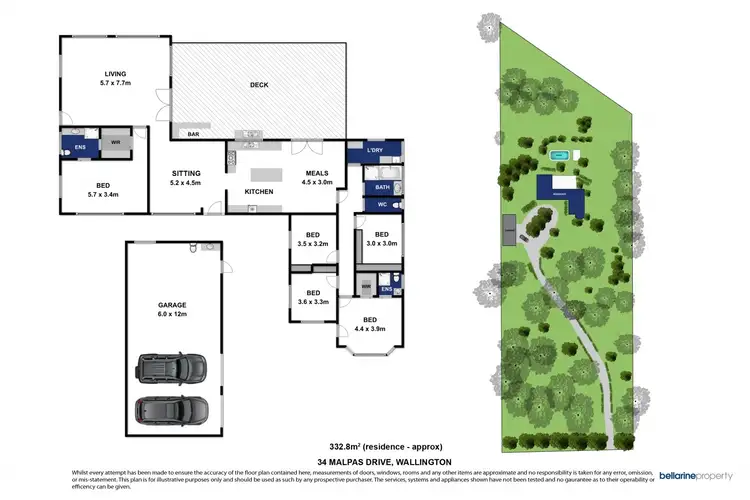 Floorplan of Homely house listing, 54-58 Malpas Drive, Wallington VIC 3221