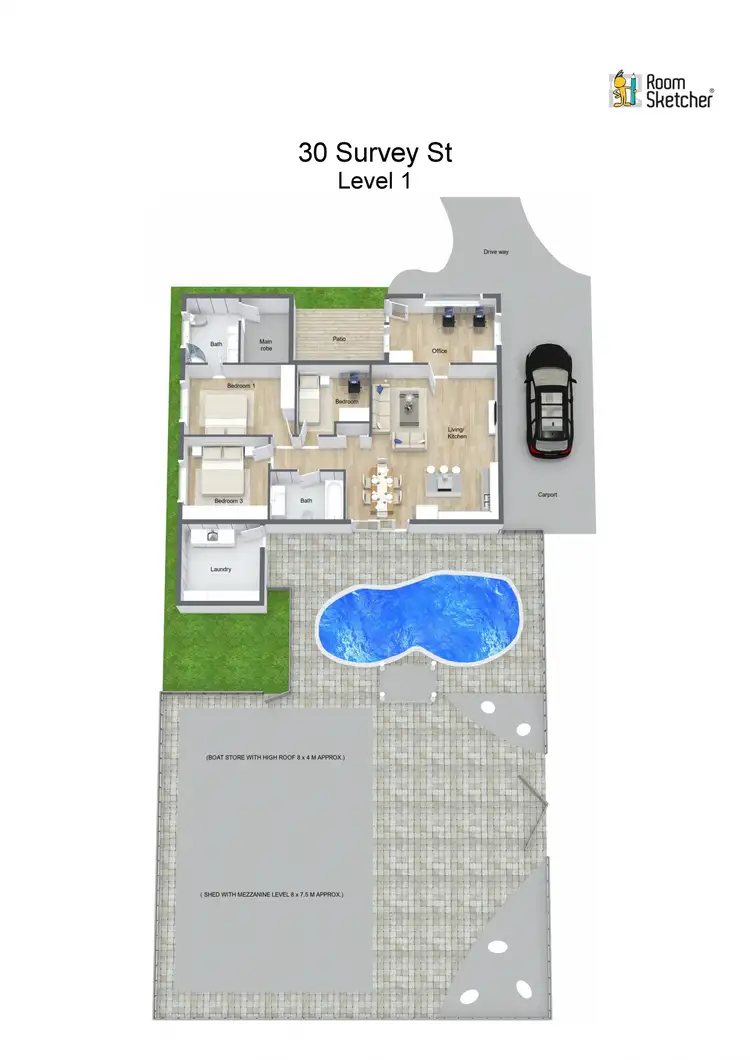 Floorplan of Homely house listing, 30 Survey Street, Smithfield QLD 4878