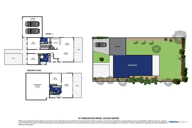 Floorplan of Homely house listing, 67 Endeavour Drive, Ocean Grove VIC 3226