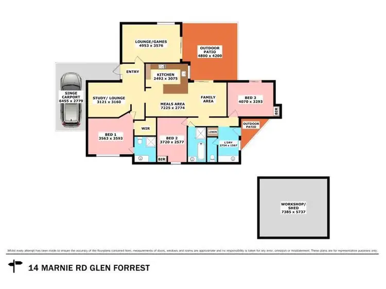 Floorplan of Homely house listing, 14 Marnie Road, Glen Forrest WA 6071