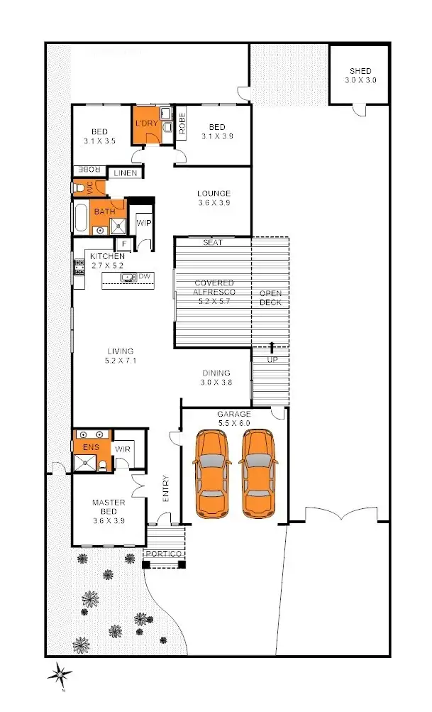Floorplan of Homely house listing, 15 Shakespear Ave, Curlewis VIC 3222