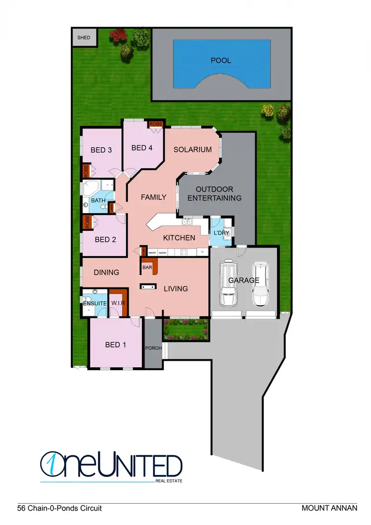 Floorplan of Homely house listing, 56 Chain-O-Ponds Circuit, Mount Annan NSW 2567