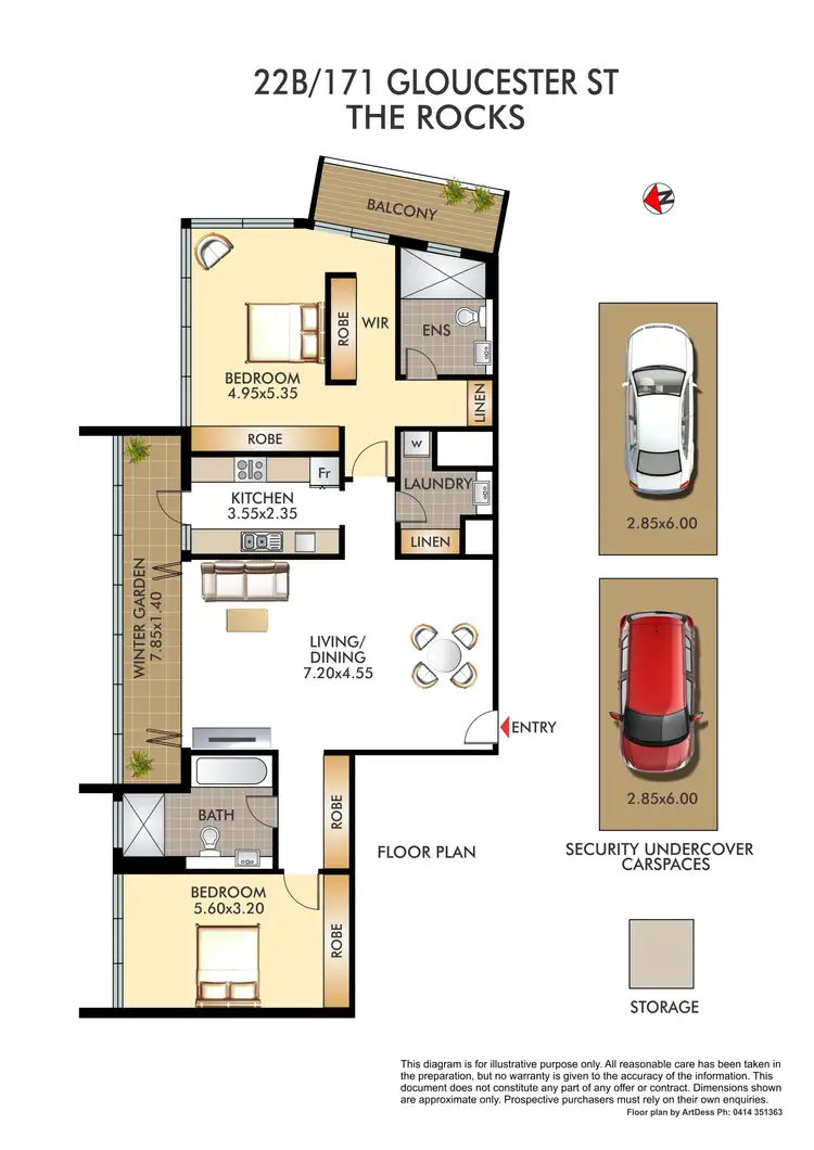 Floorplan of Homely apartment listing, The Rocks NSW 2000