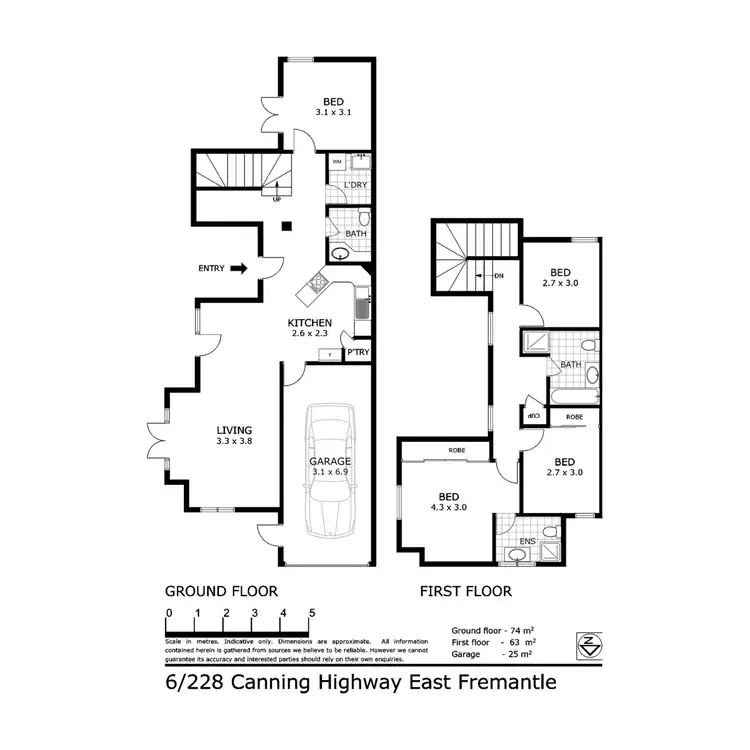 Floorplan of Homely unit listing, 6/228 Canning Highway, East Fremantle WA 6158