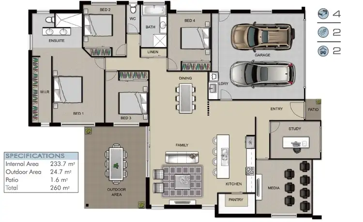 Floorplan of Homely house listing, 21 Palermo Avenue, Ashfield QLD 4670