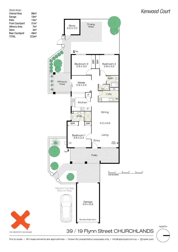 Floorplan of Homely apartment listing, 39/19 Flynn Street, Churchlands WA 6018