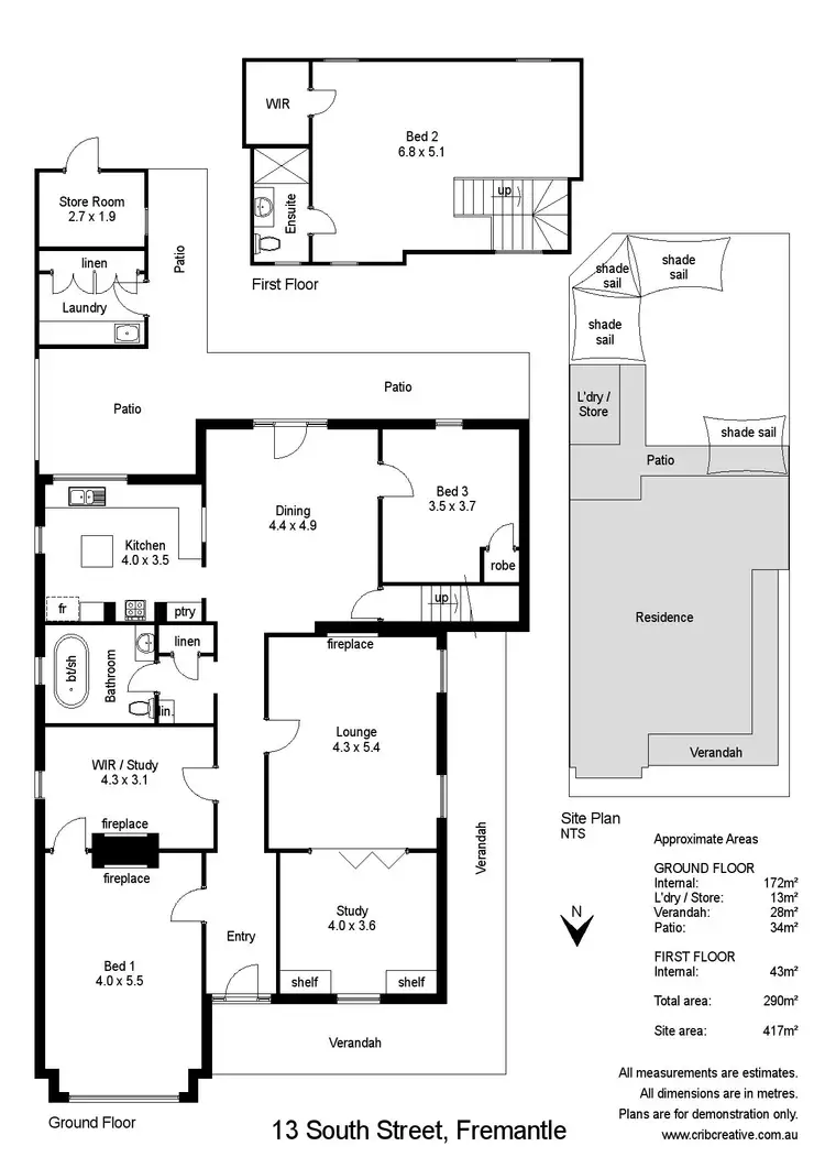 Floorplan of Homely house listing, 13 South St, South Fremantle WA 6162