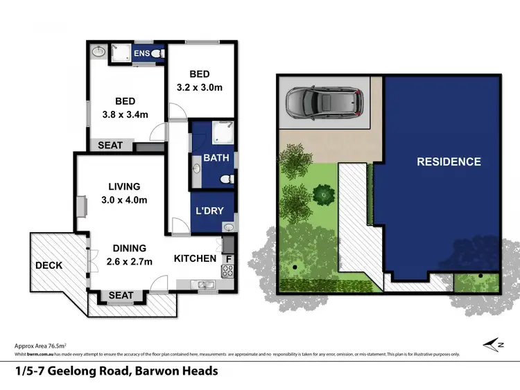 Floorplan of Homely townhouse listing, 1/5-7 Geelong Road, Barwon Heads VIC 3227