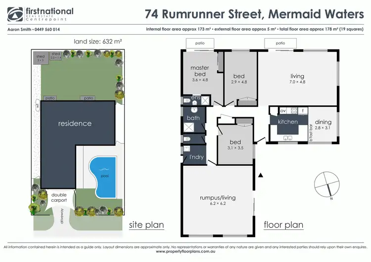 Floorplan of Homely house listing, 74 Rumrunner Street, Mermaid Waters QLD 4218