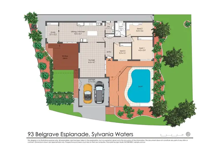 Floorplan of Homely house listing, 93 Belgrave Esplanade, Sylvania Waters NSW 2224