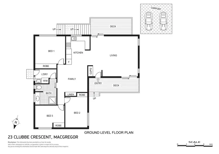 Floorplan of Homely house listing, 23 Clubbe Crescent, Macgregor ACT 2615