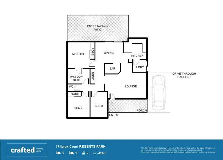 Floorplan of Homely house listing, 17 Ibrox Court, Regents Park QLD 4118