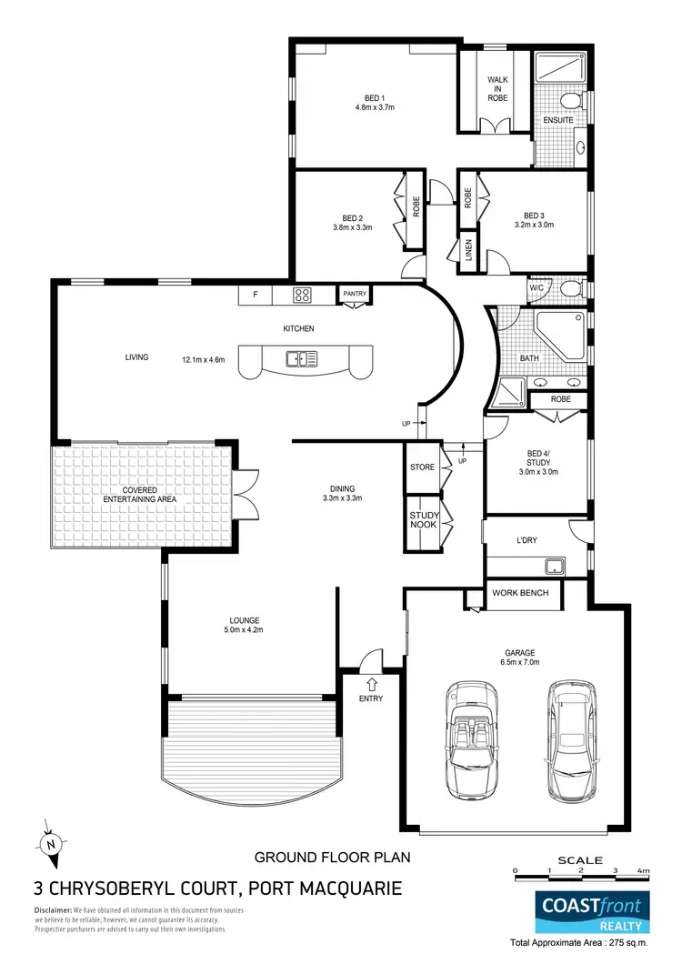 Floorplan of Homely house listing, 3 Chrysoberyl Court, Port Macquarie NSW 2444