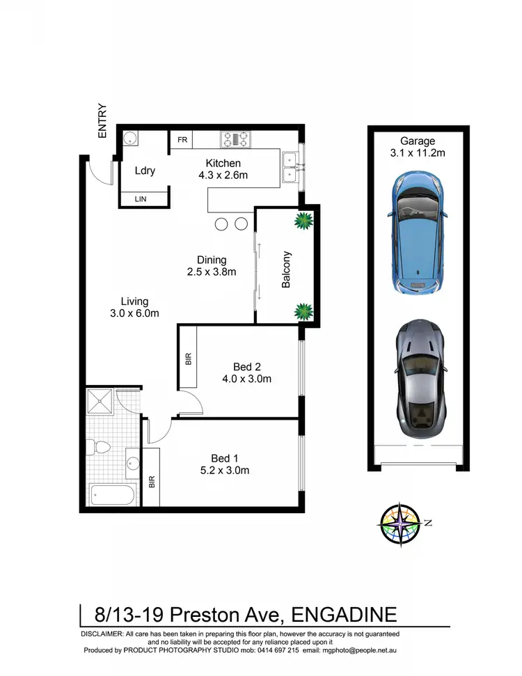 Floorplan of Homely unit listing, 8/13-19 Preston Avenue, Engadine NSW 2233