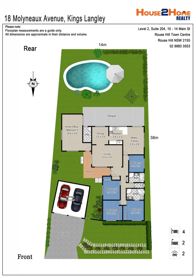 Floorplan of Homely house listing, 18 Molyneaux Ave, Kings Langley NSW 2147
