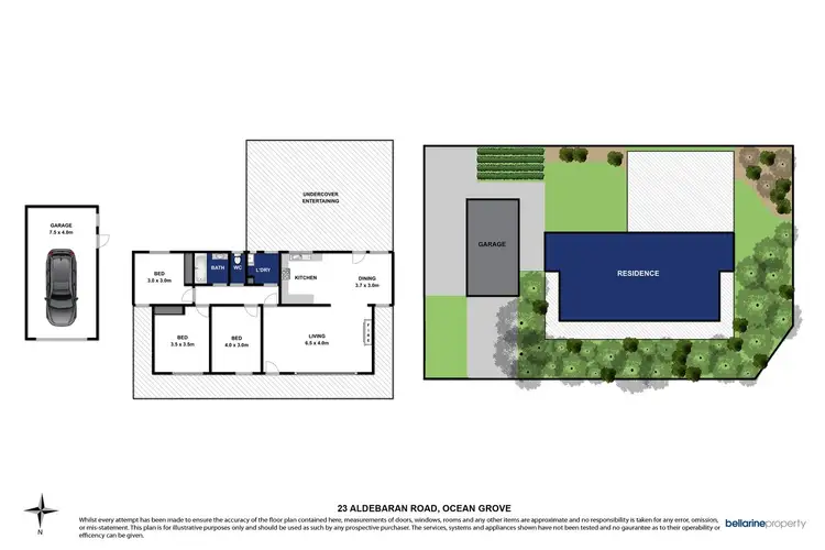 Floorplan of Homely house listing, 23 Aldebaran Road, Ocean Grove VIC 3226