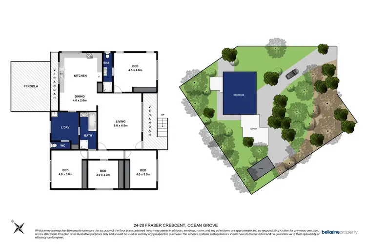 Floorplan of Homely house listing, 24-28 Fraser Crescent, Ocean Grove VIC 3226