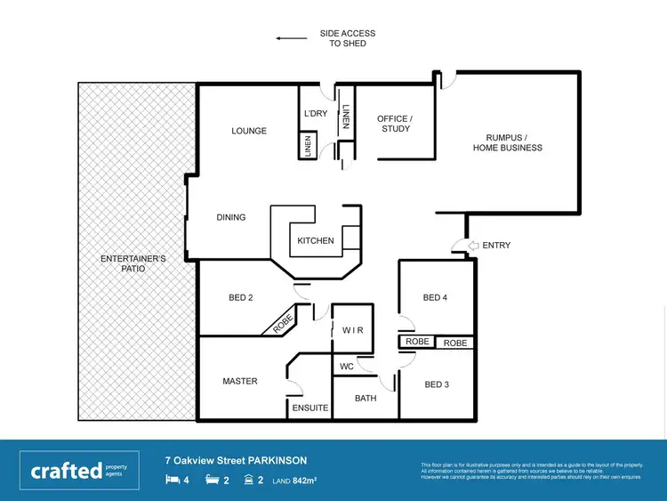 Floorplan of Homely house listing, 7 Oakview Street, Parkinson QLD 4115