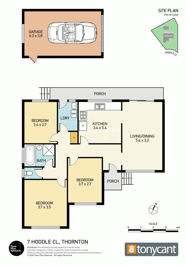 Floorplan of Homely house listing, 7 Hoddle Close, Thornton NSW 2322