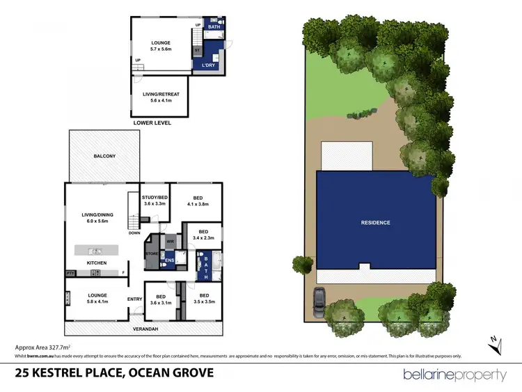 Floorplan of Homely house listing, 25 Kestrel Place, Ocean Grove VIC 3226