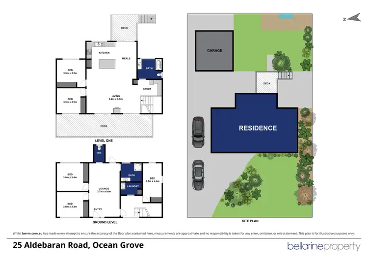 Floorplan of Homely house listing, 25 Aldebaran Road, Ocean Grove VIC 3226